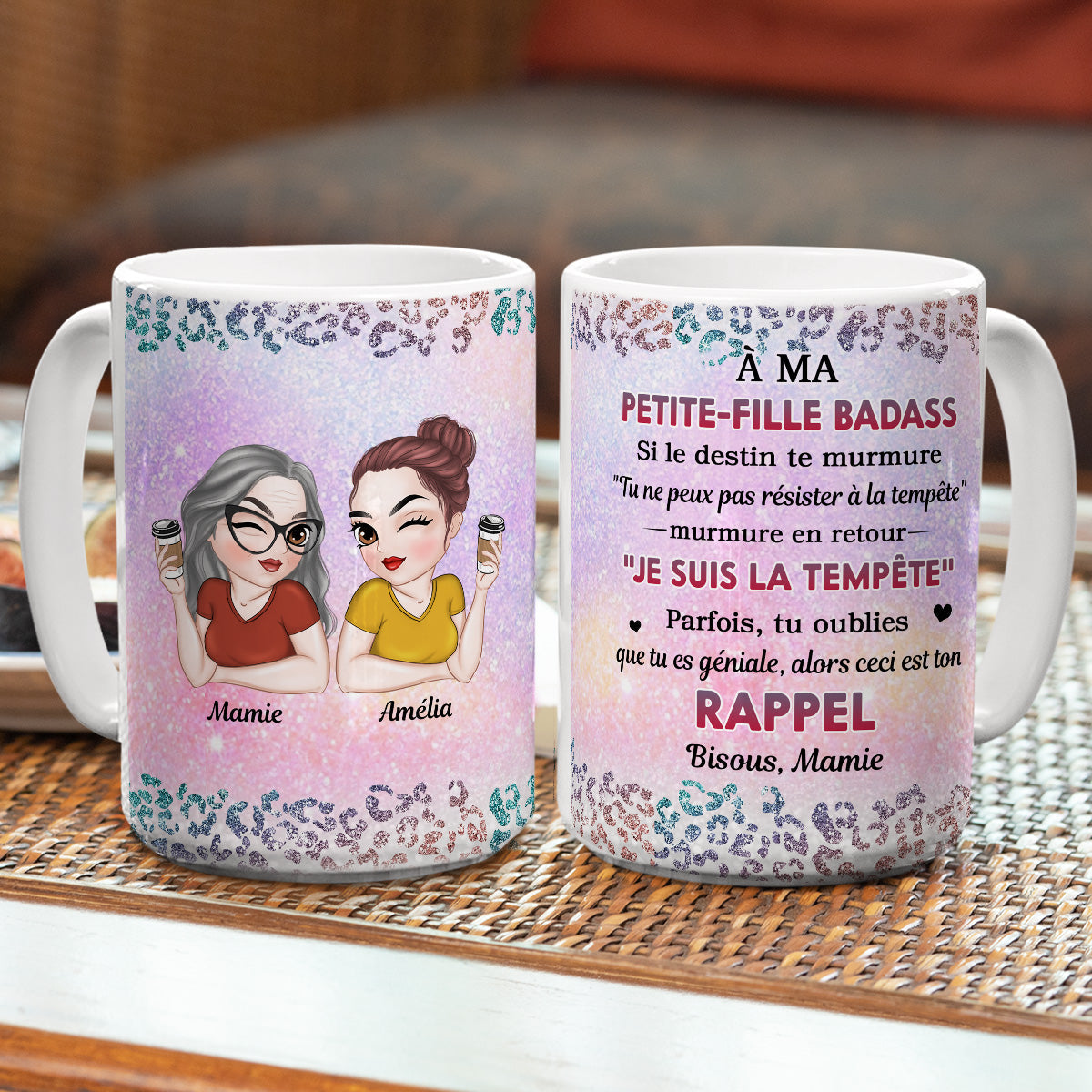 Meine Tapfere Enkelin - Personalisierte Kaffeetasse