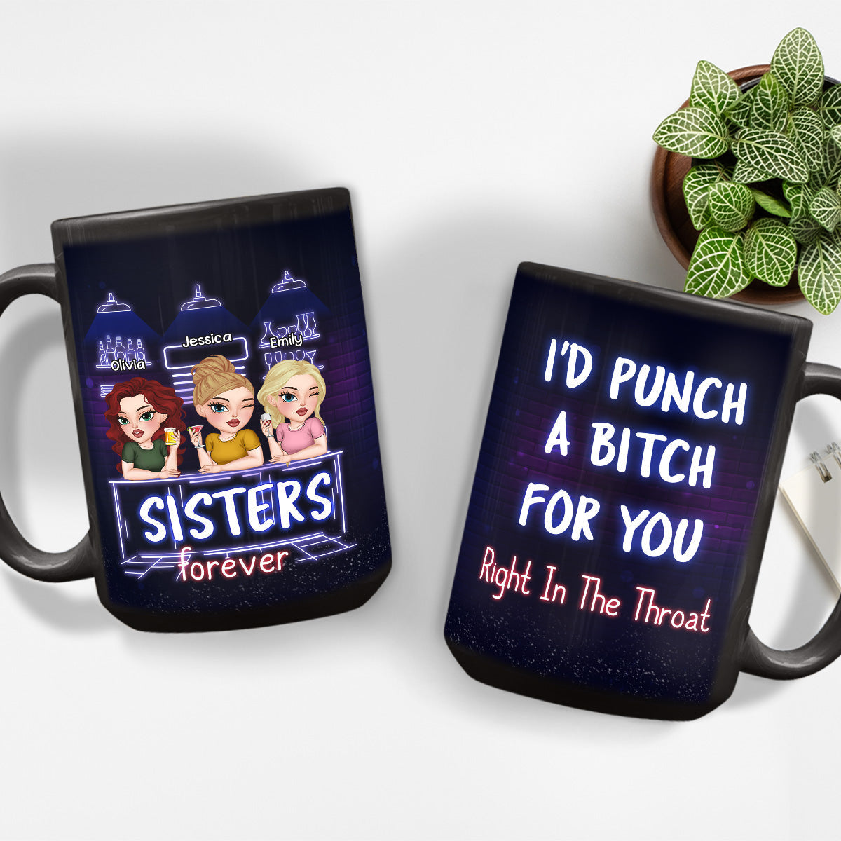 You And Me Bestie Forever - Personalized Custom Coffee Mug