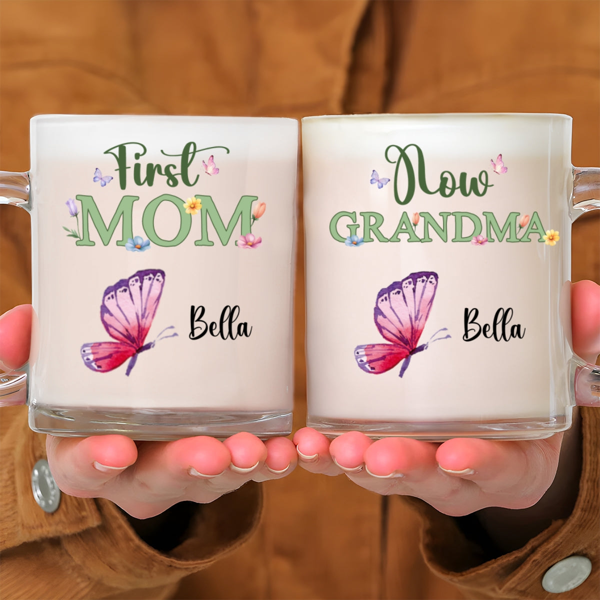 Great Grandma - Personalized Custom Glass Mug