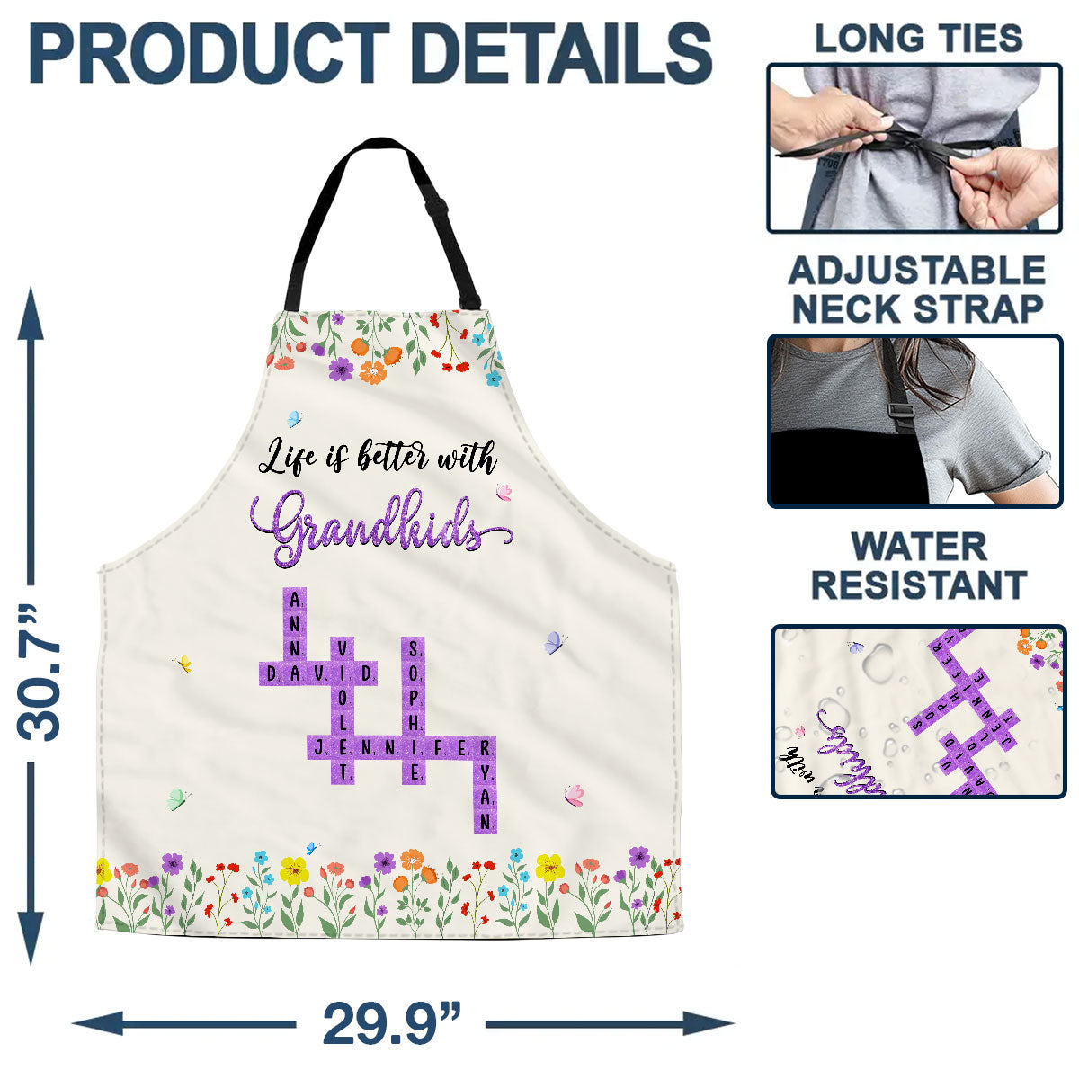 Grandkids - Personalized Custom Apron