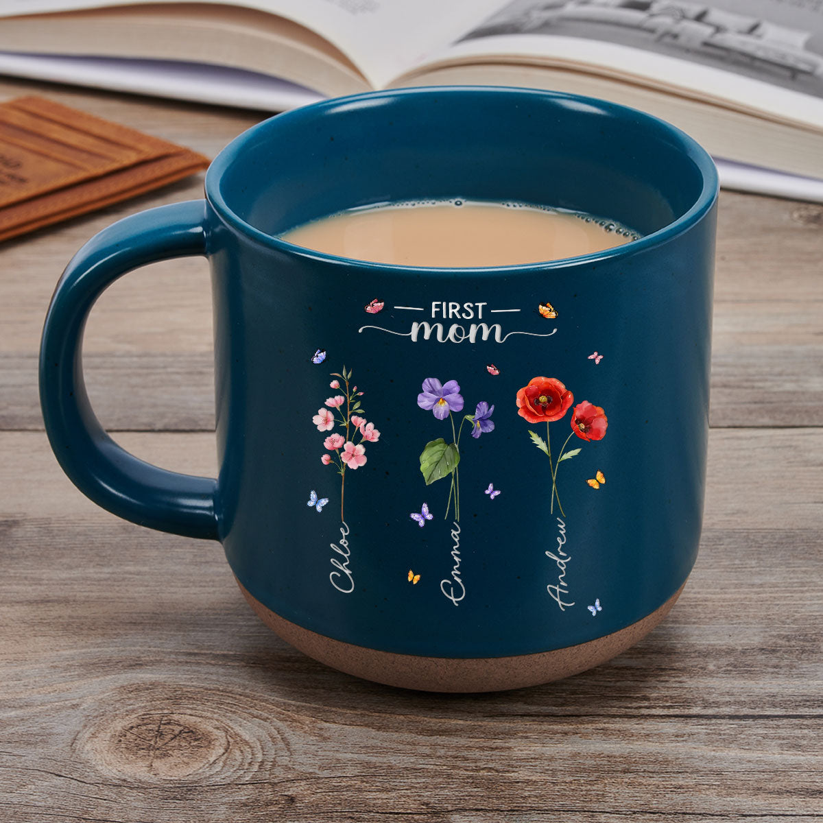 First Mom Now Grandma - Personalized Custom Pottery Mug