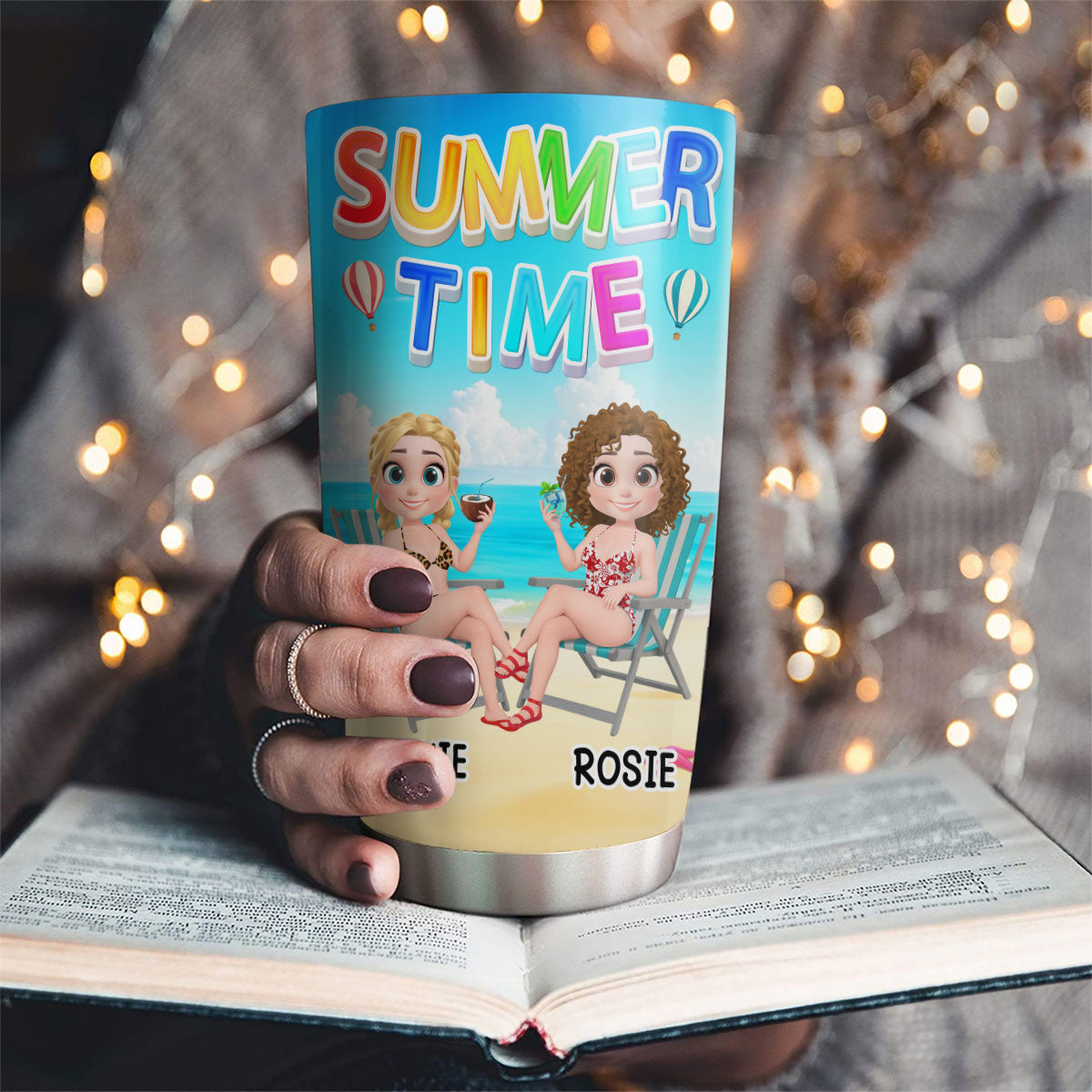 Besties Summer - Personalized Custom Tumbler