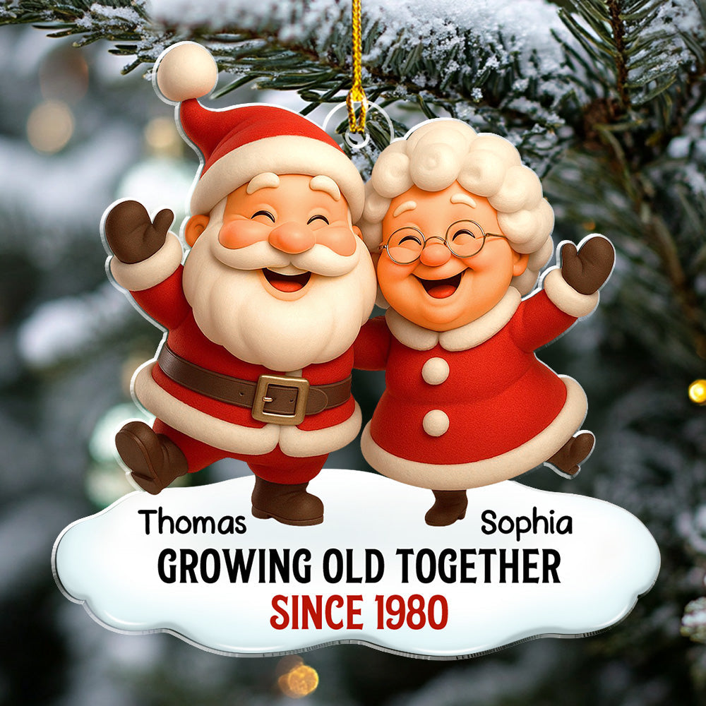Growing Old Together - Personalized Custom Acrylic Ornament