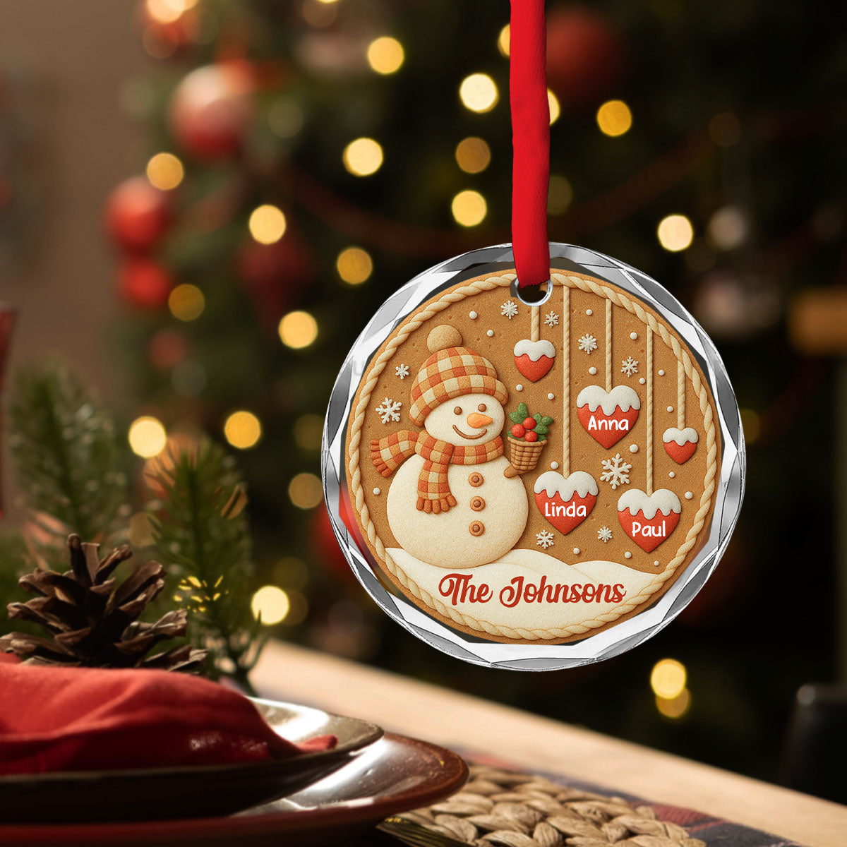 Cozy Season - Personalized Custom Glass Ornament