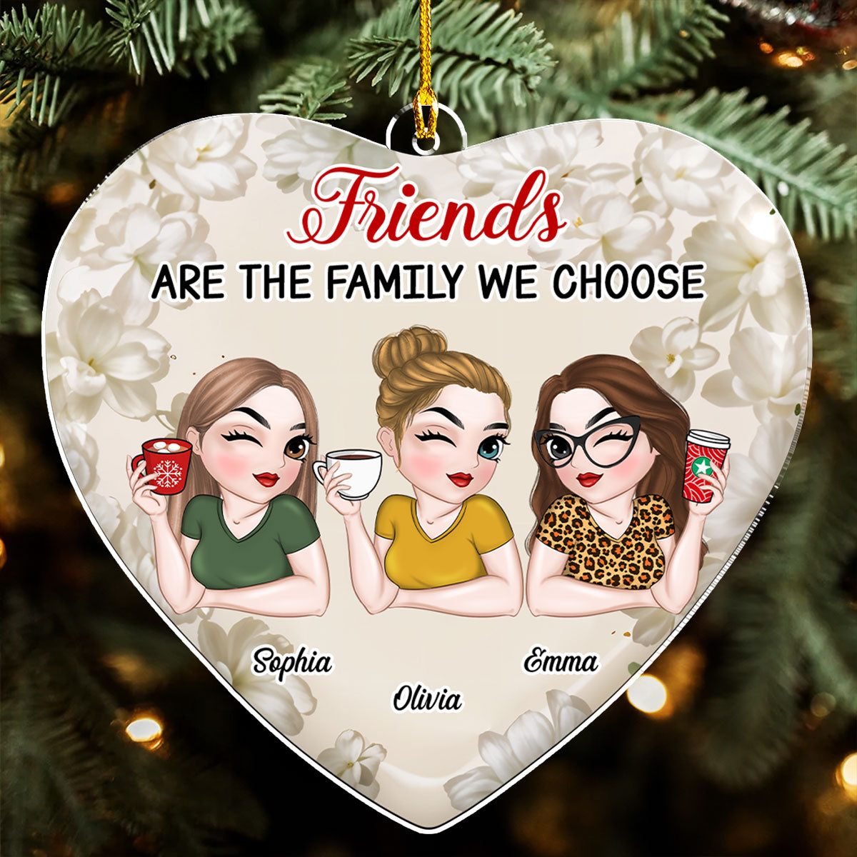 The Family We Choose - Personalized Custom Acrylic Ornament