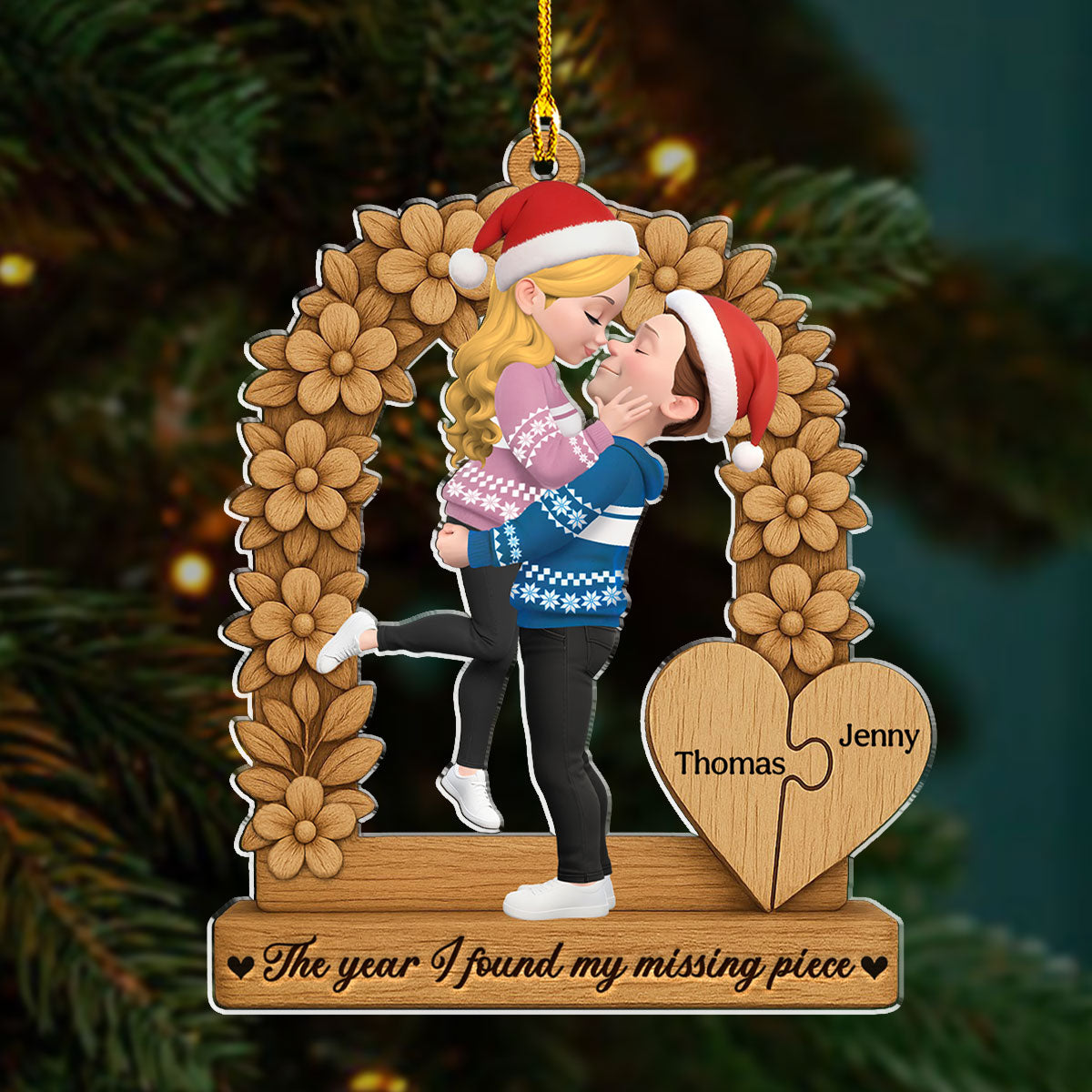 The Year I Found You - Personalized Custom Acrylic Ornament