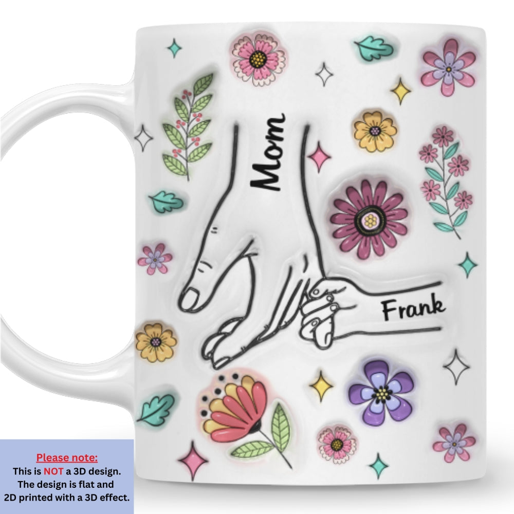 Grandma And Grandkids - Personalized Custom 3D Inflated Effect Mug