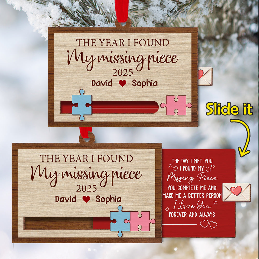 I Love You Forever And Always - Personalized Custom Slide Ornament