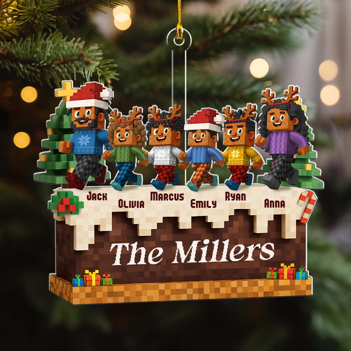 You Me And Our Children - Personalized Custom Acrylic Ornament