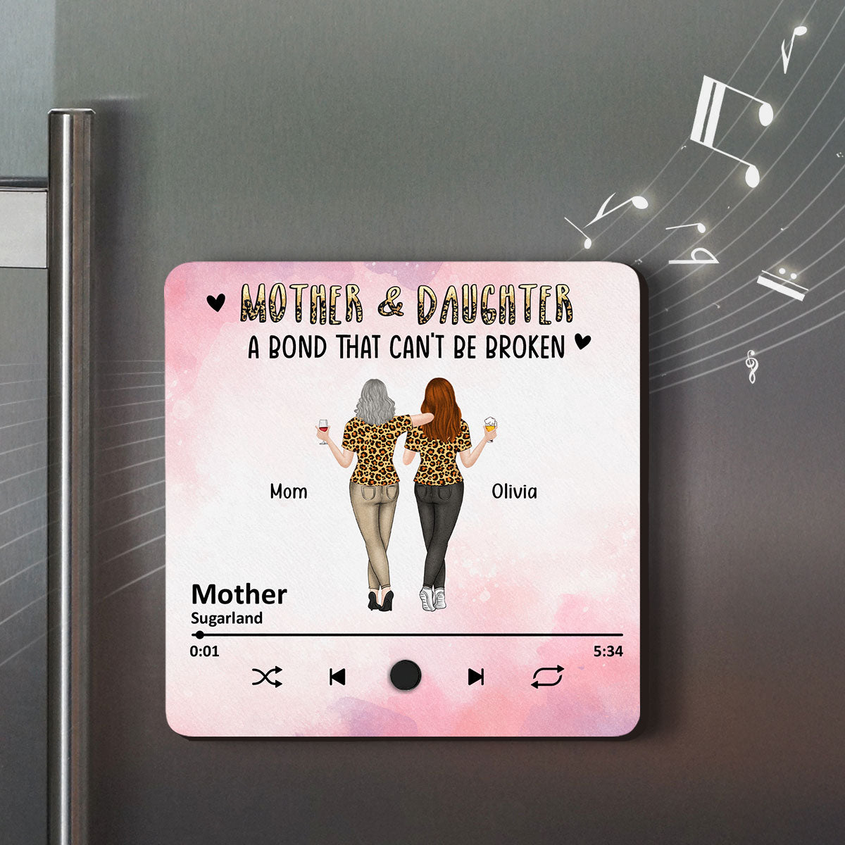 A Bond That Cannot Be Broken - Personalized Custom Music Fridge Magnet