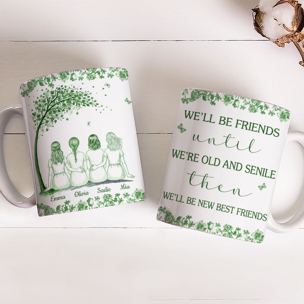 Friendship For A Lifetime - Personalized Custom Coffee Mug