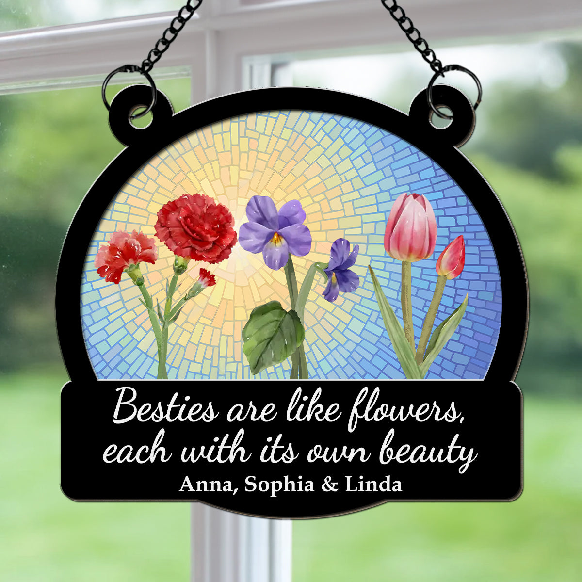 If We Had A Flower - Personalized Custom Suncatcher
