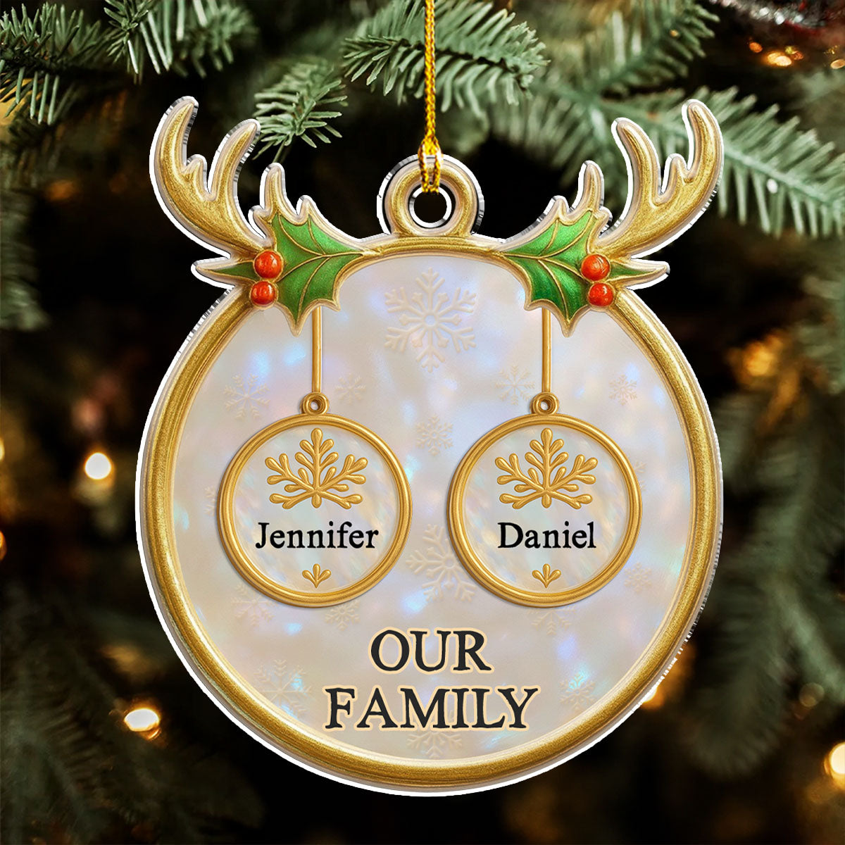 Family Keepsake - Personalized Custom Acrylic Ornament
