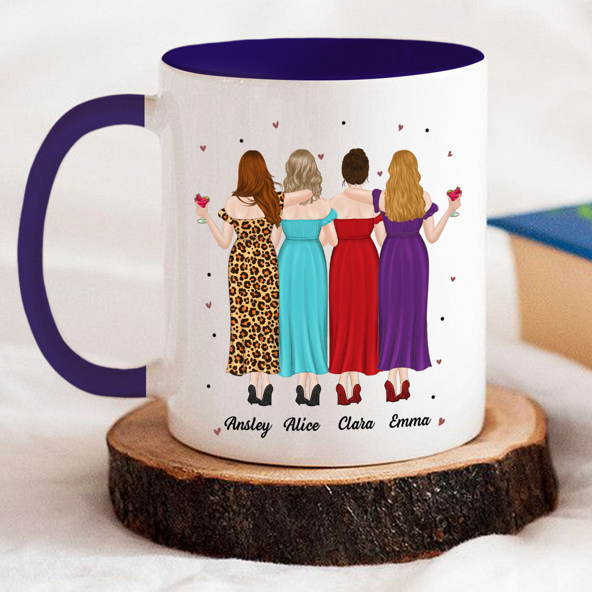 Best Friend Ever - Personalized Custom Accent Mug