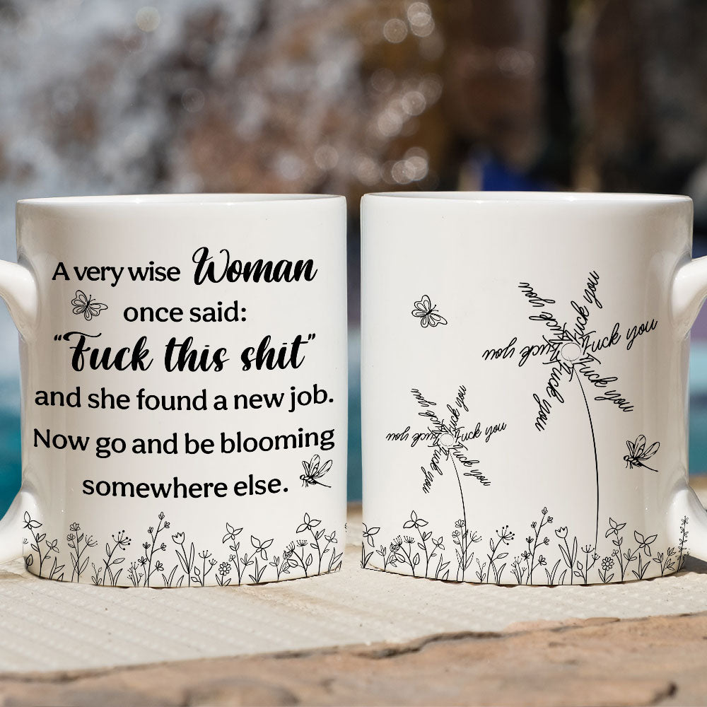 New Job But Same Hidden Sass - Personalized Custom Coffee Mug