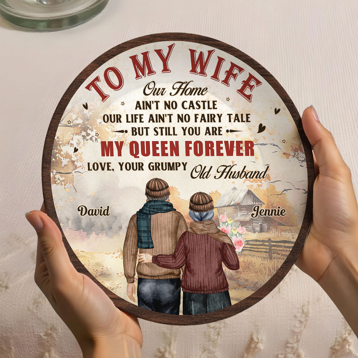 To My Queen - Personalized Custom Plate