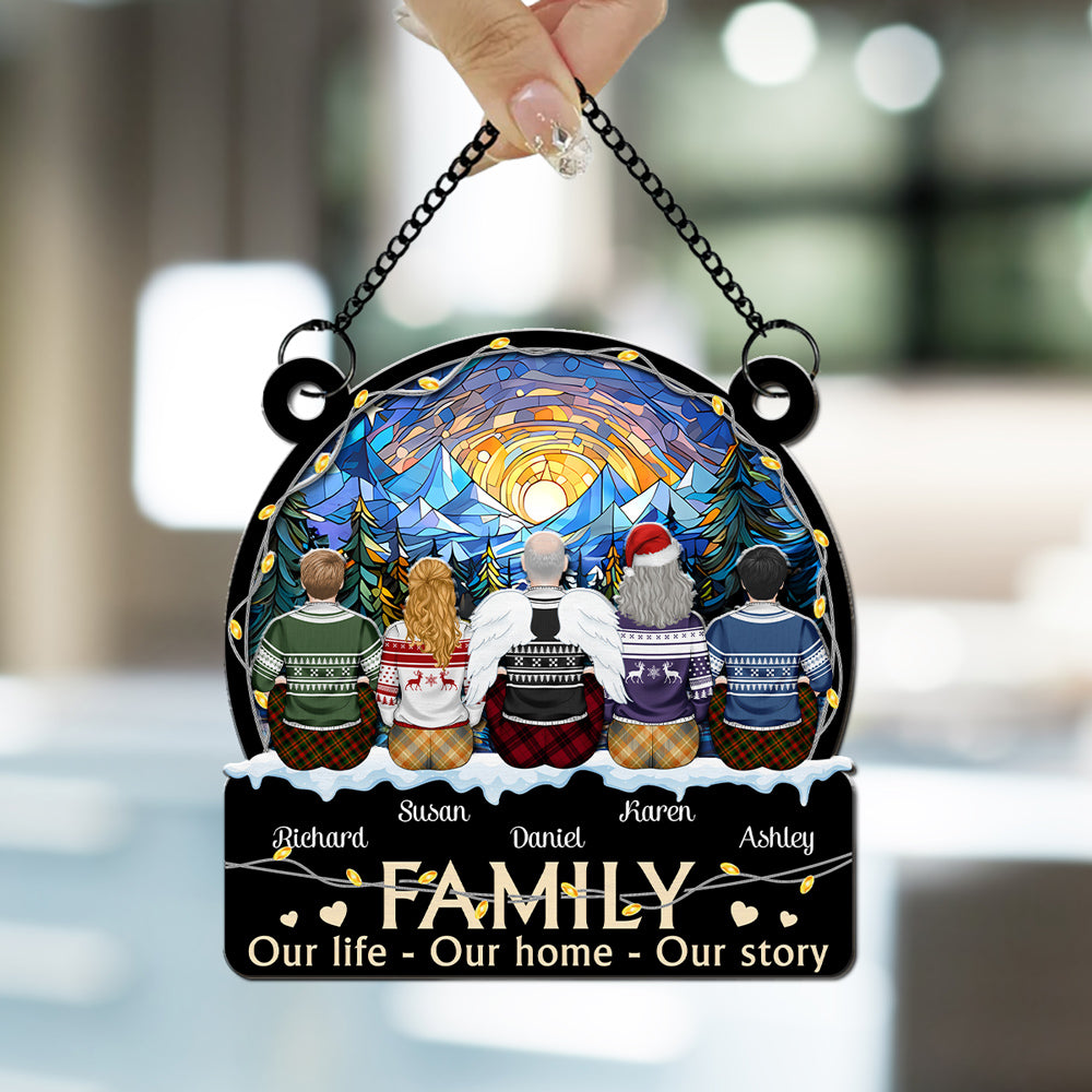 Our Family - Personalized Custom Suncatcher