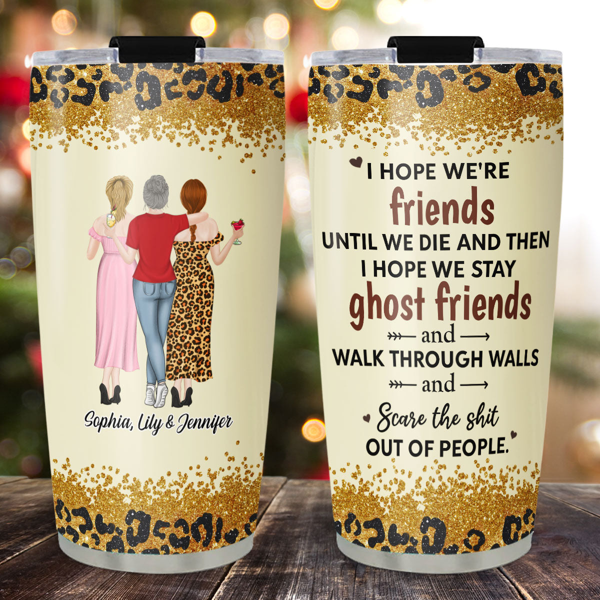 We Are Friends Until We Die - Personalized Custom Tumbler