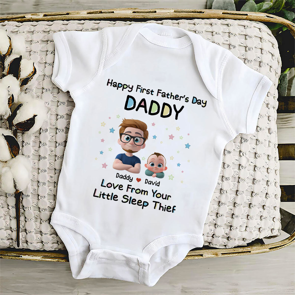 Little Sleep Thief - Personalized Custom Baby Onesie