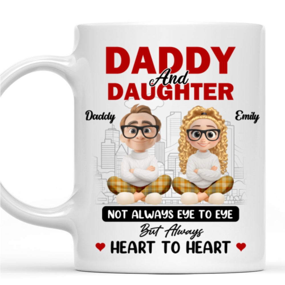 Our Hearts Always Beat Together - Personalized Custom Coffee Mug