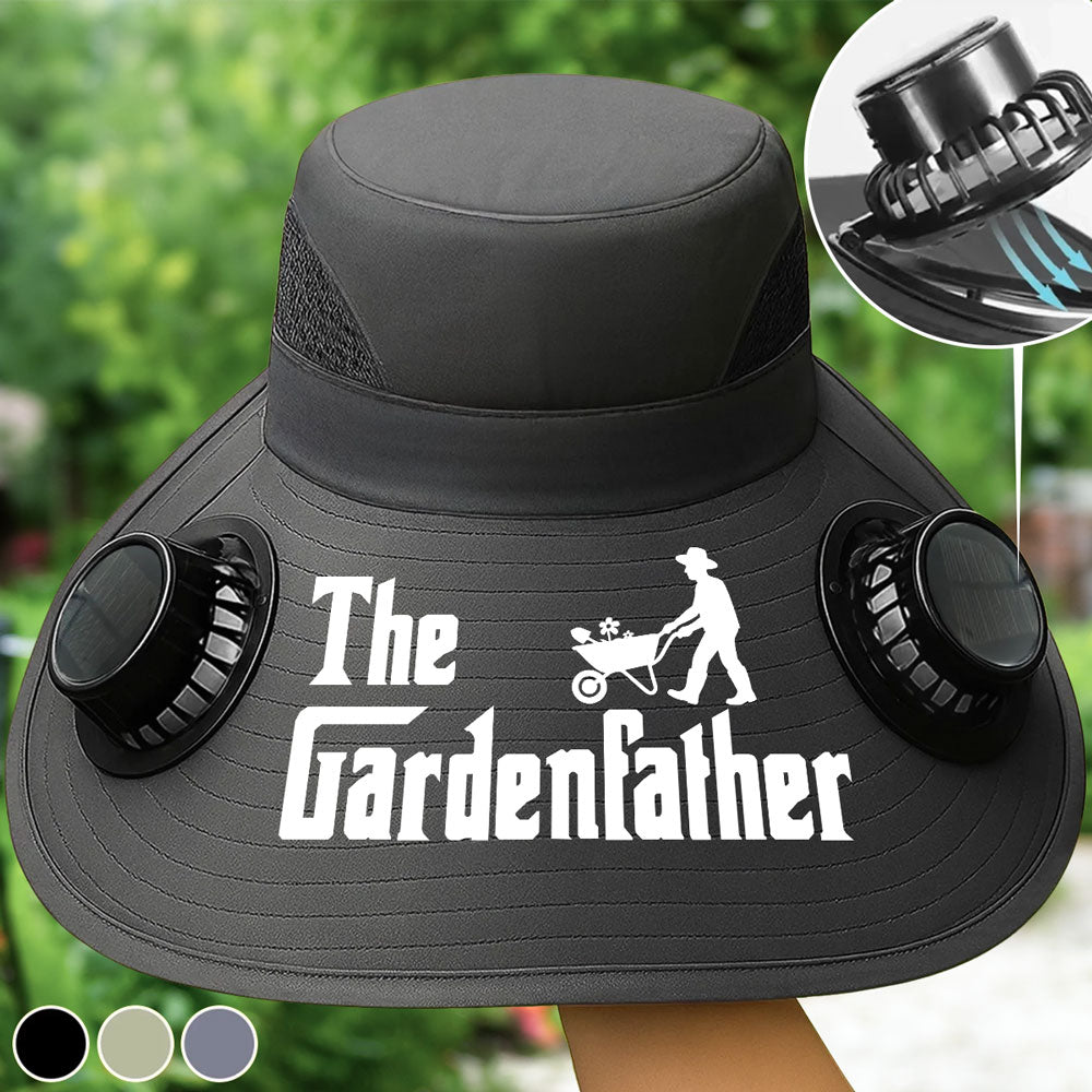 The Gardenfather - Personalized Custom Solar Fan Hat
