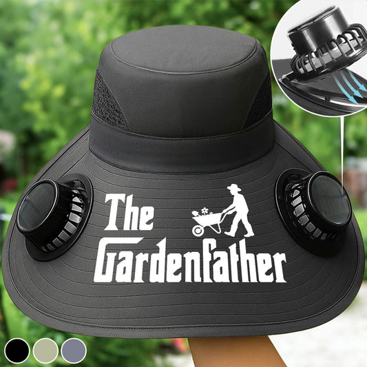 The Gardenfather - Personalized Custom Solar Fan Hat