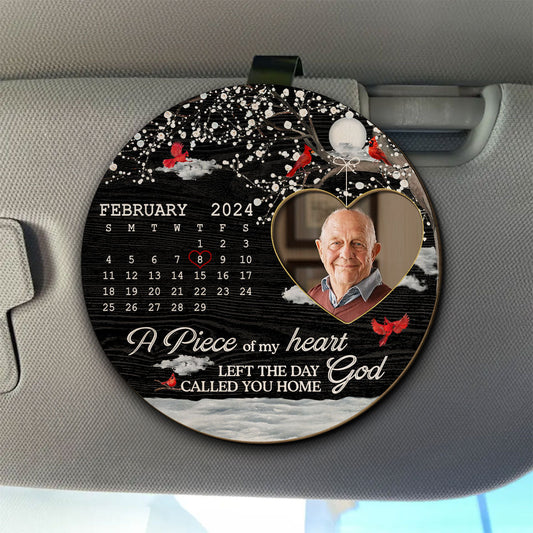 A Piece Of My Heart - Personalized Custom Car Visor Clip