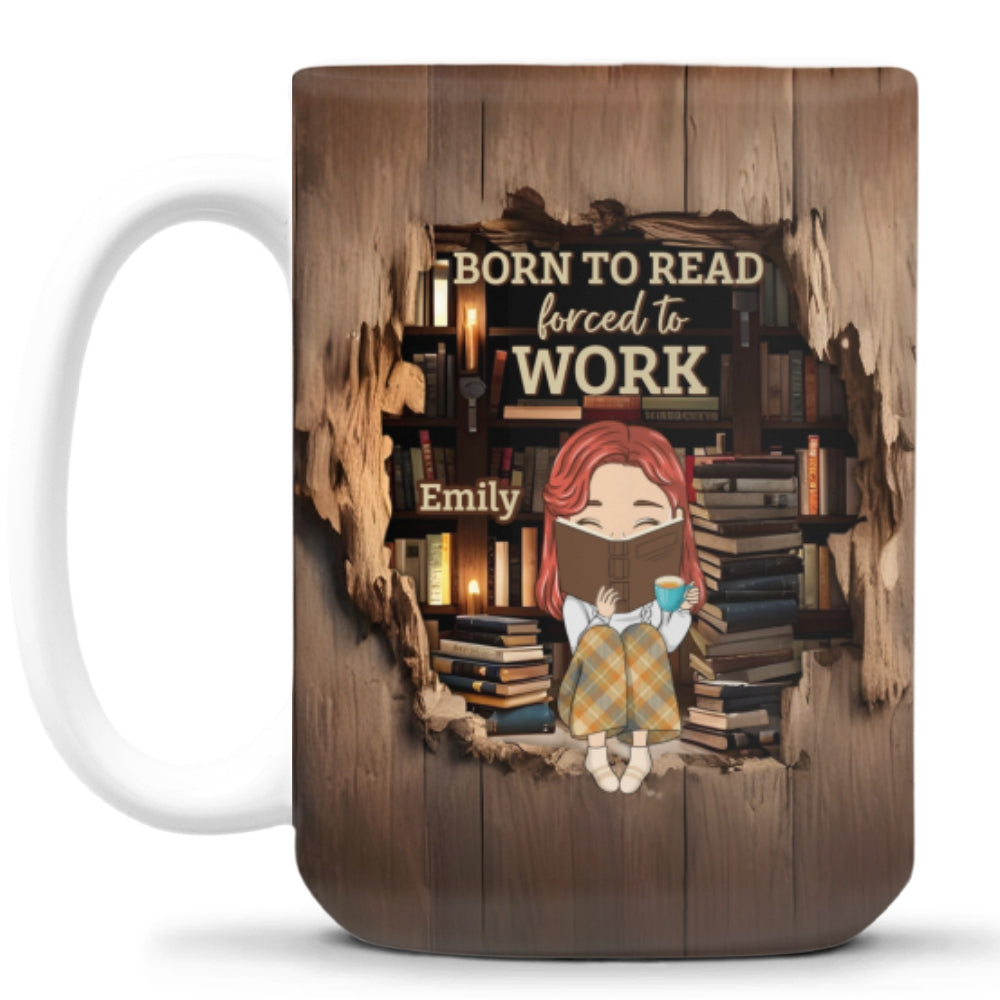 Born To Read - Personalized Custom Coffee Mug