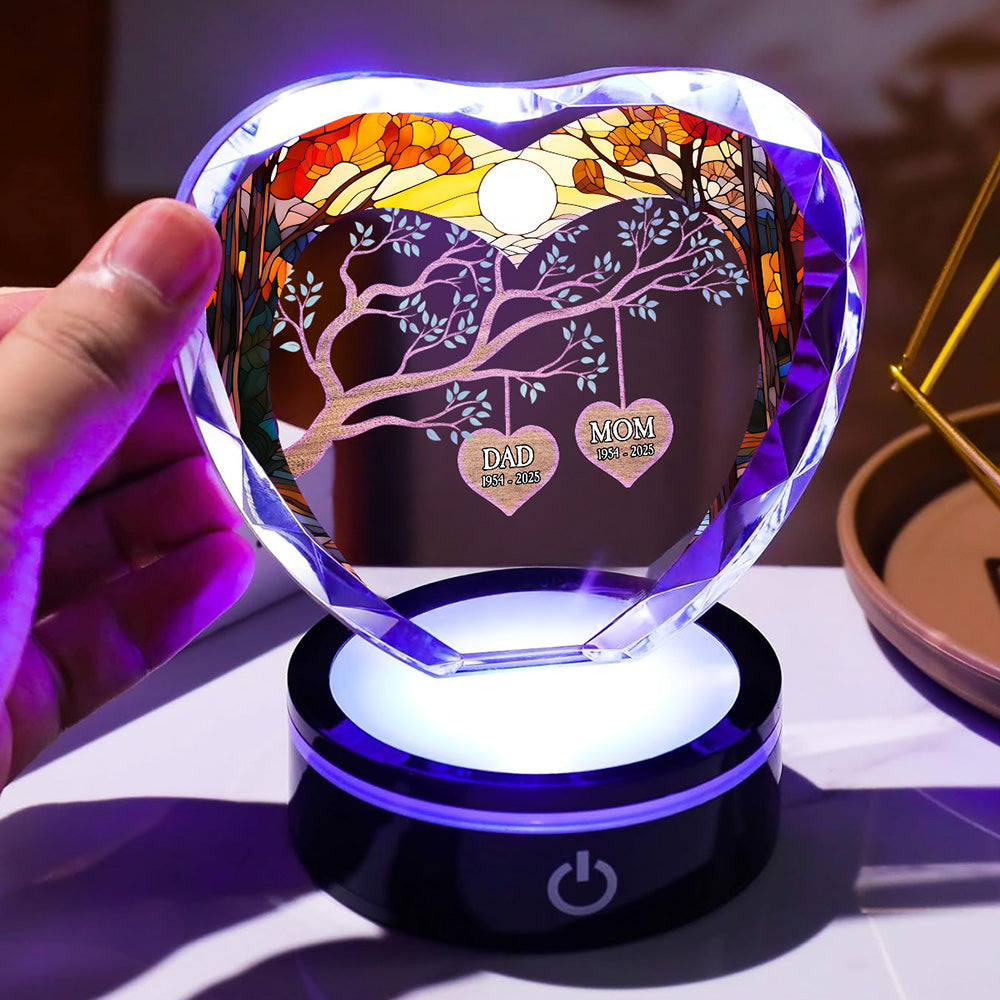 In Heaven - Personalized Custom Crystal Led Light