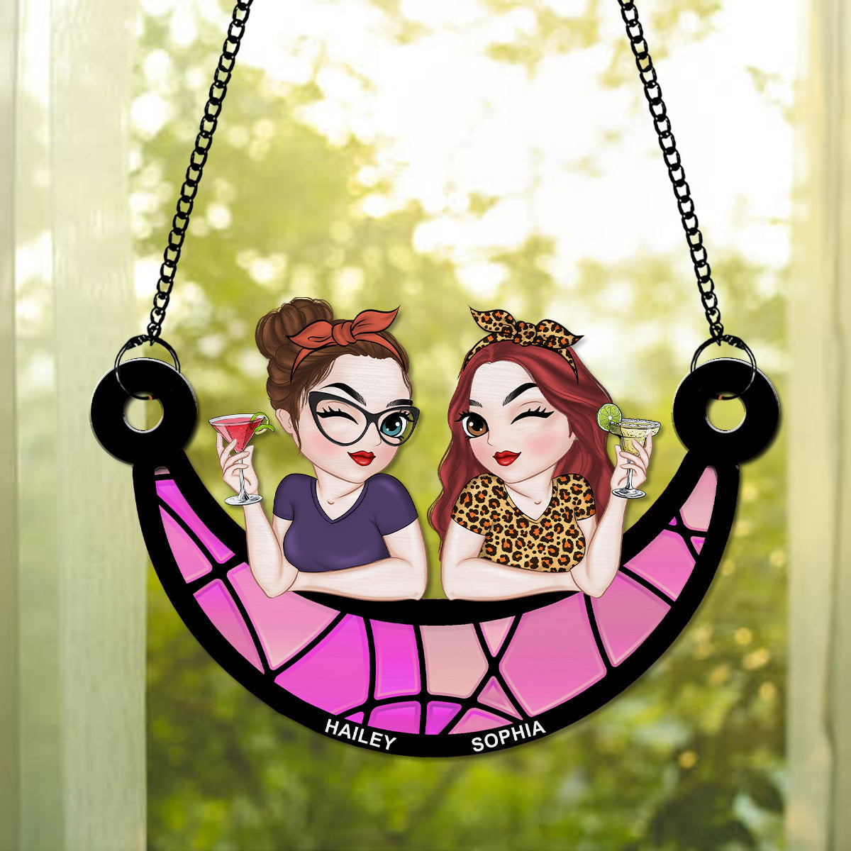 Best Friends Together - Personalized Custom Suncatcher