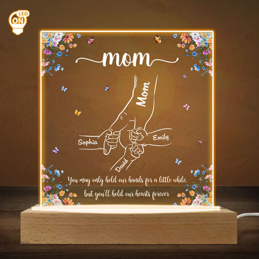 Hold Our Hearts Version 2 - Personalized Custom LED Light