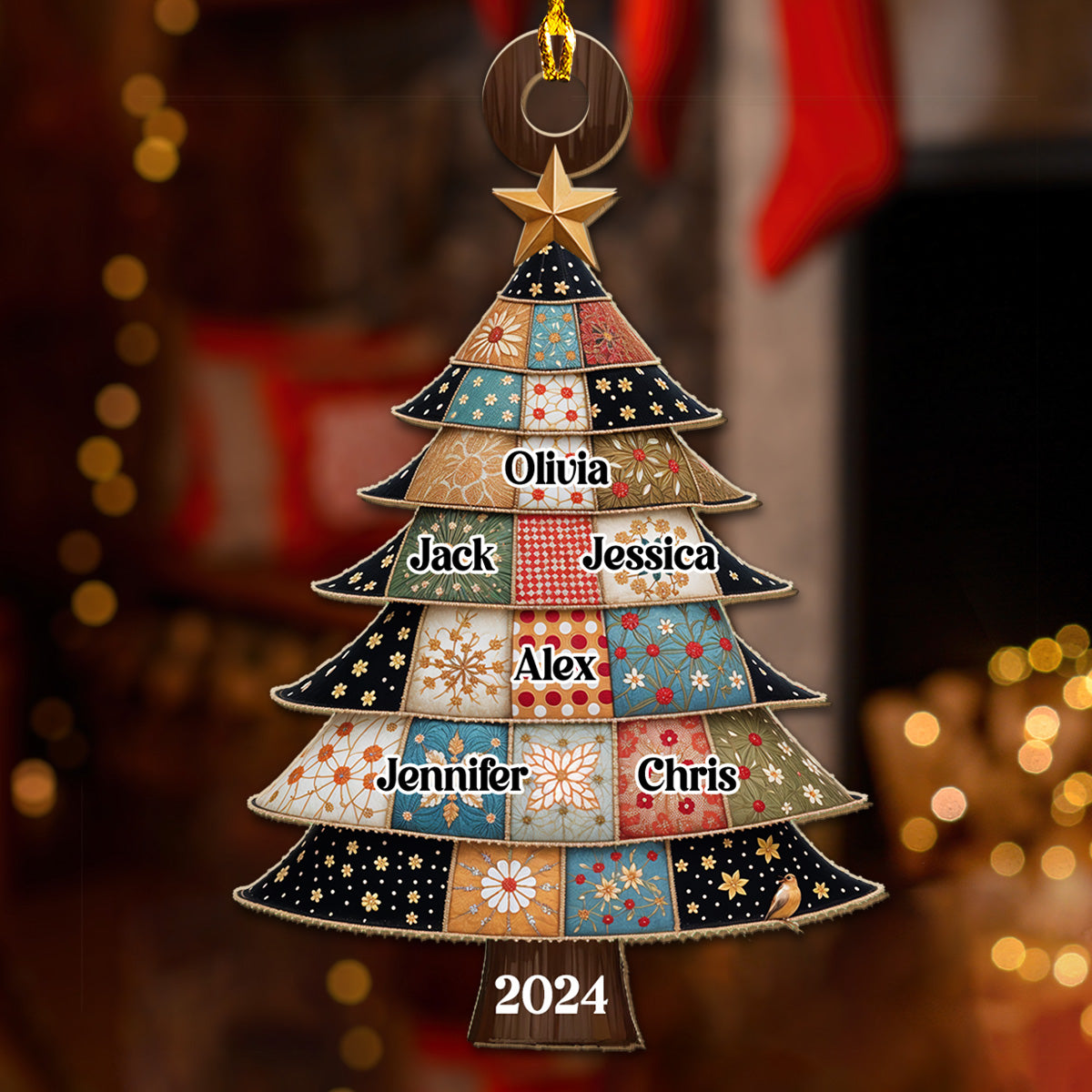 Family Is The Best Part Of Christmas - Personalized Custom Wood Ornament