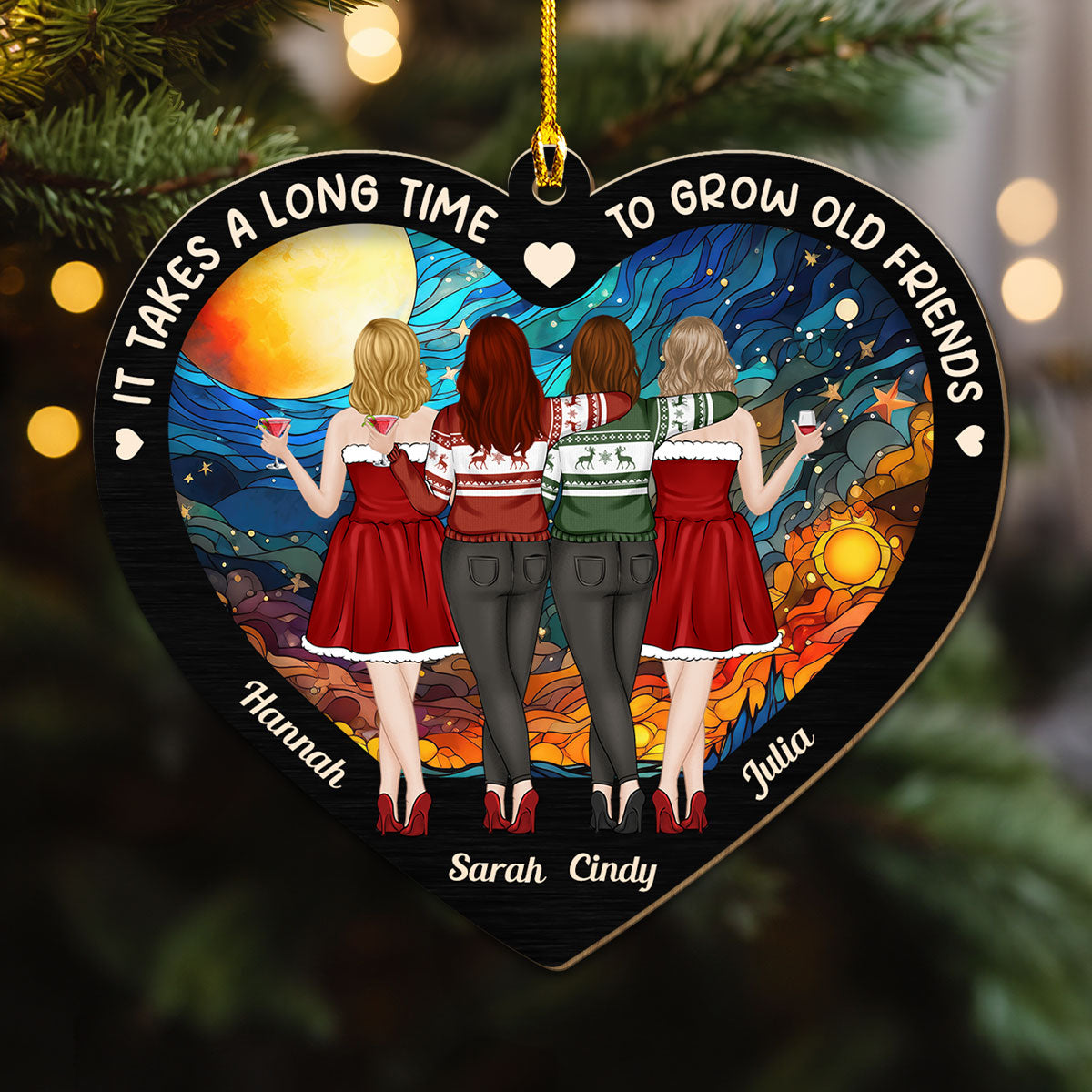 It Takes A Long Time - Personalized Custom Wood Ornament