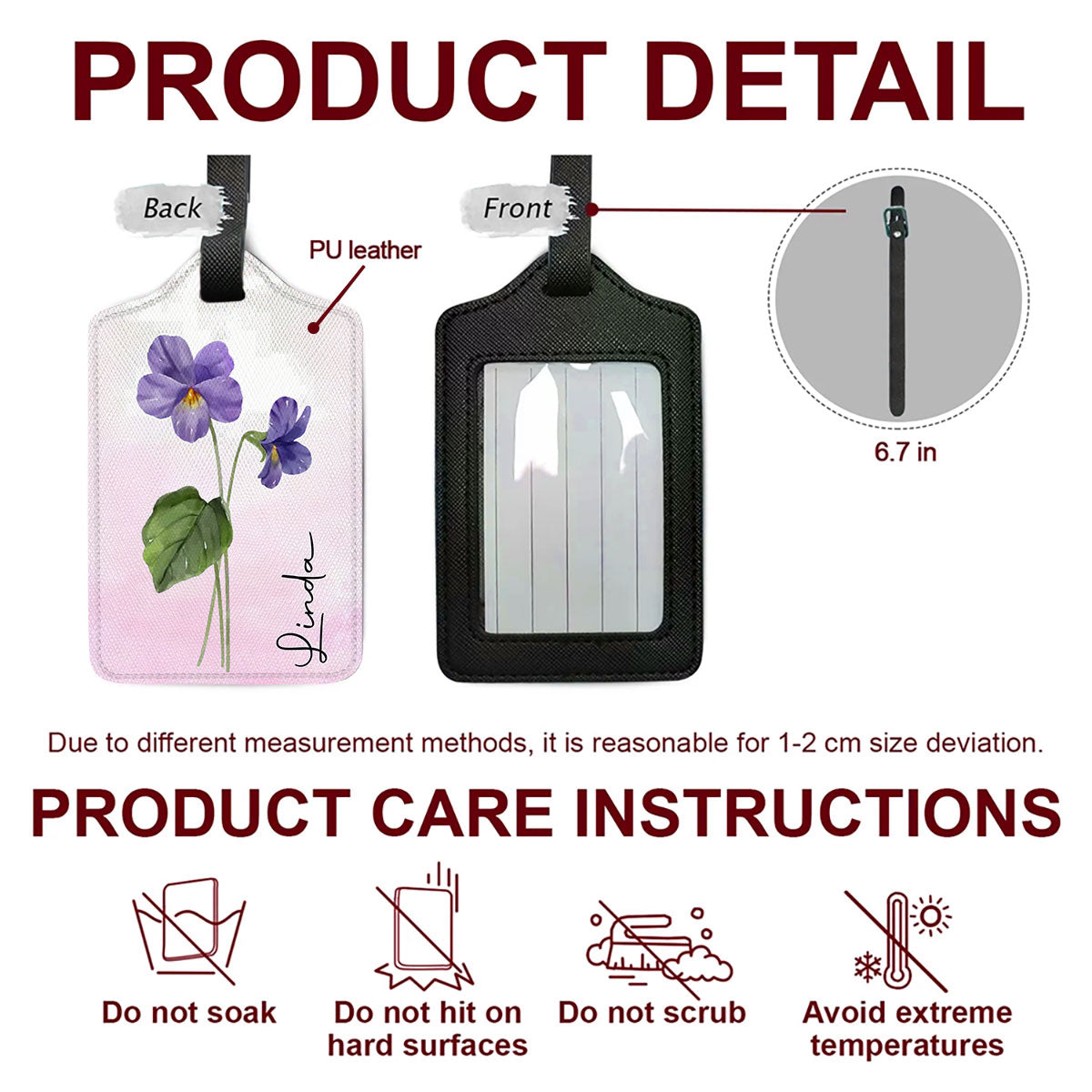 Summer Is Calling - Personalized Custom Luggage Tag