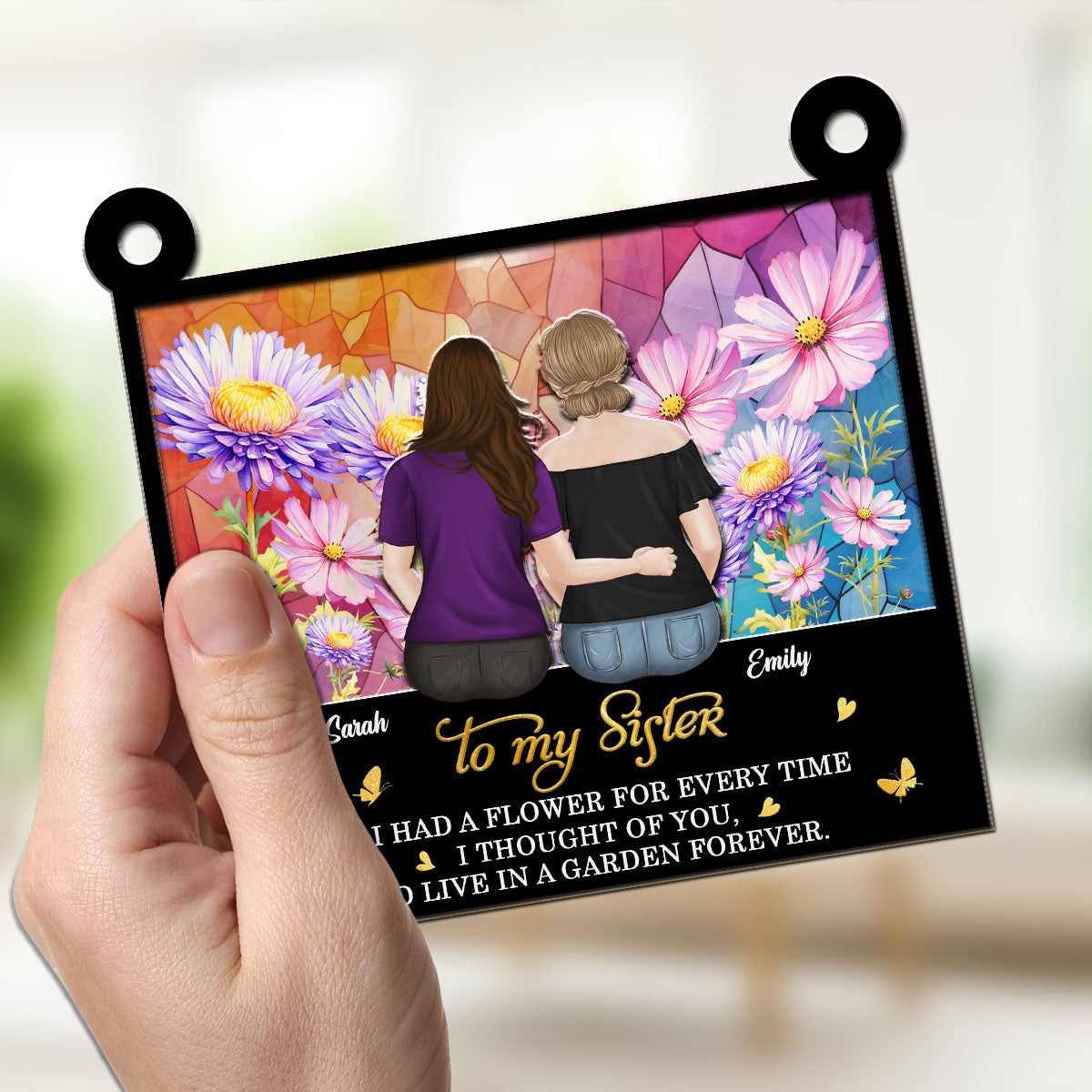 A Garden Of Love For You - Personalized Custom Suncatcher