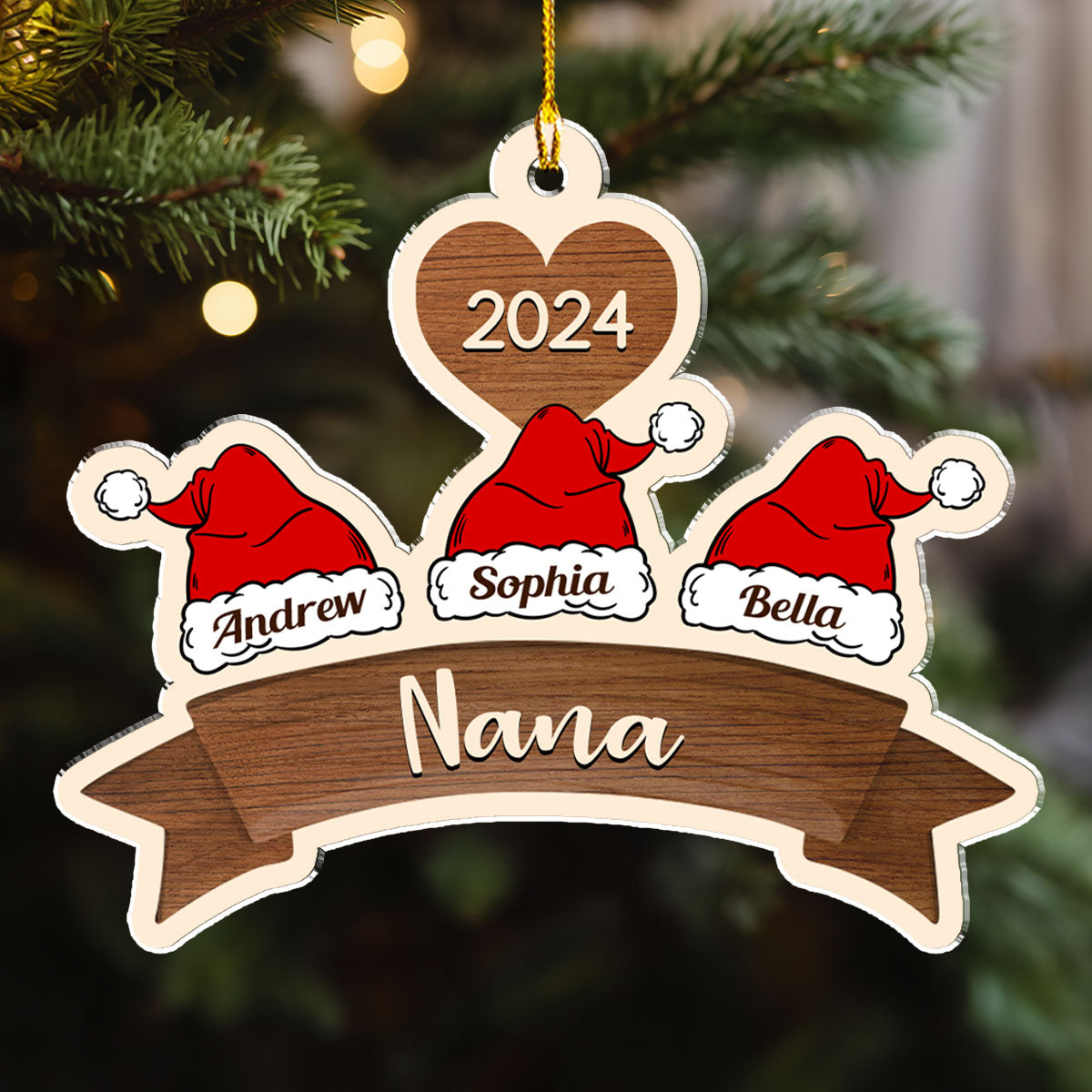 Lovely Grandma - Personalized Custom Acrylic Ornament