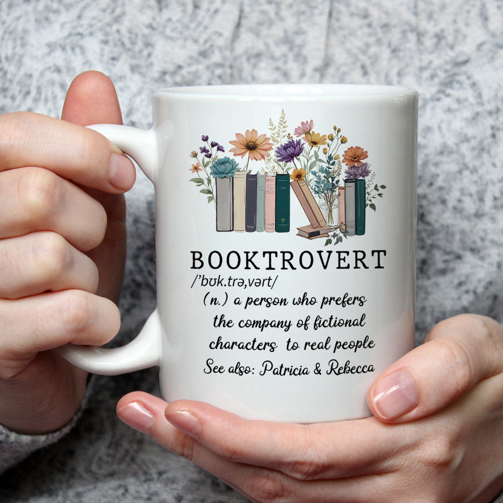 Booktrovert Person  - Personalized Custom Coffee Mug