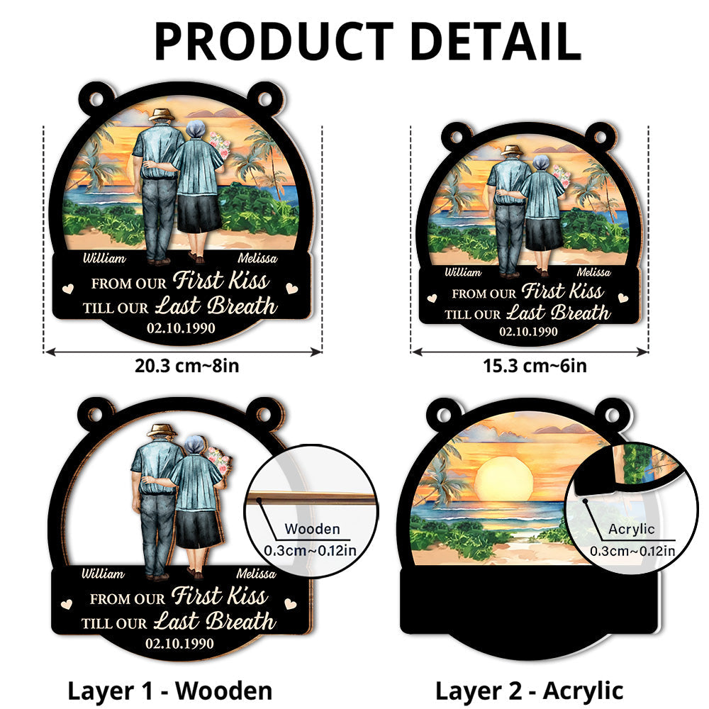 From Our First Kiss - Personalized Custom Suncatcher