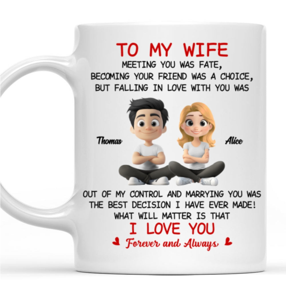 Falling In Love With You - Personalized Custom Coffee Mug