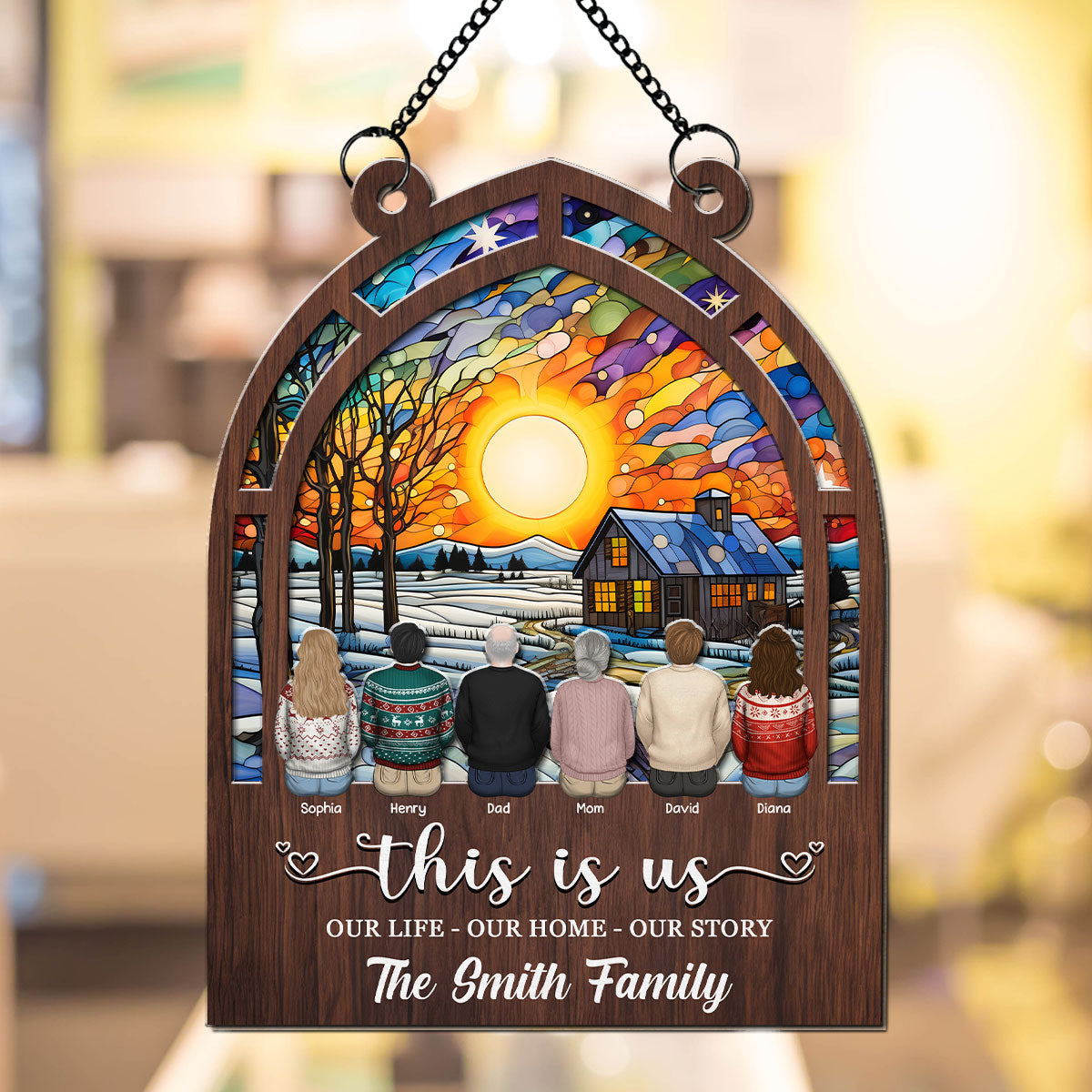 Our Bond Is Unbreakable - Personalized Custom Suncatcher