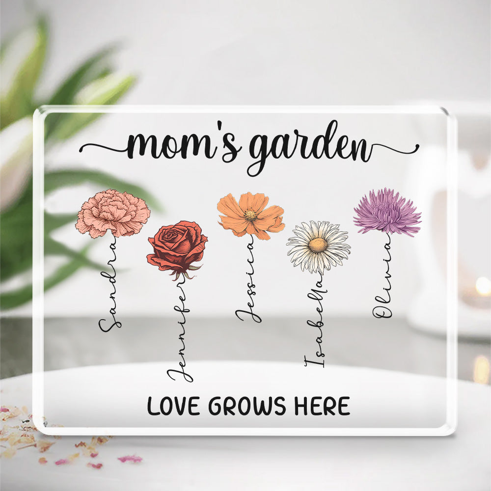 Love Grows Here - Personalized Custom Acrylic Plaque