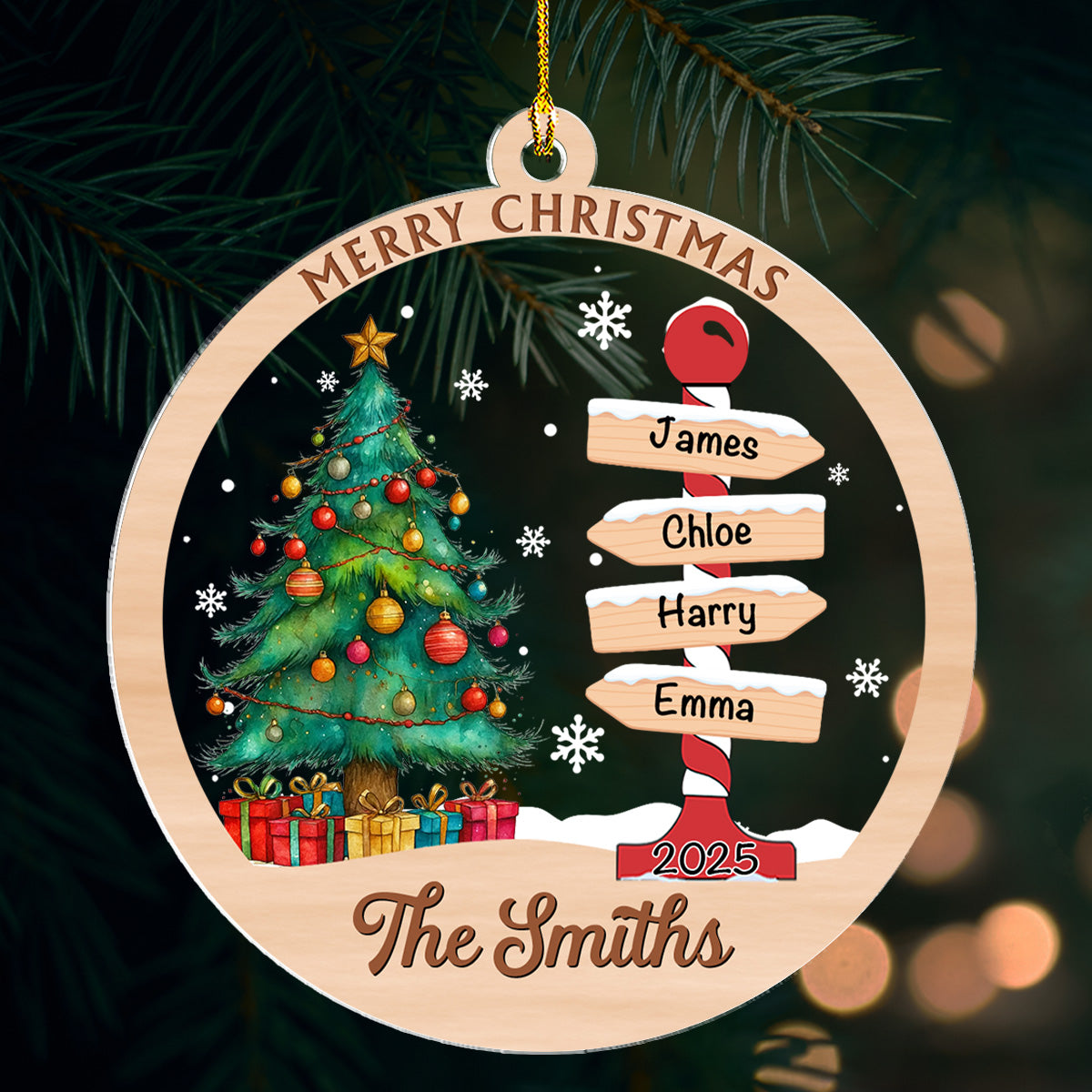 Home Is Where We Belong - Personalized Custom Acrylic Ornament