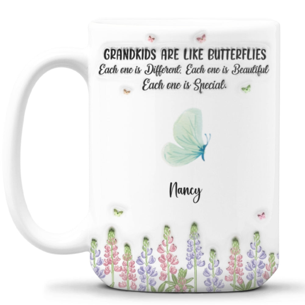 Grandchildren Make Life More Colorful - Personalized Custom 3D Inflated Effect Mug