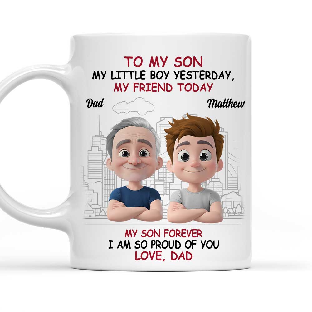 My Little Boy My Pride - Personalized Custom Coffee Mug