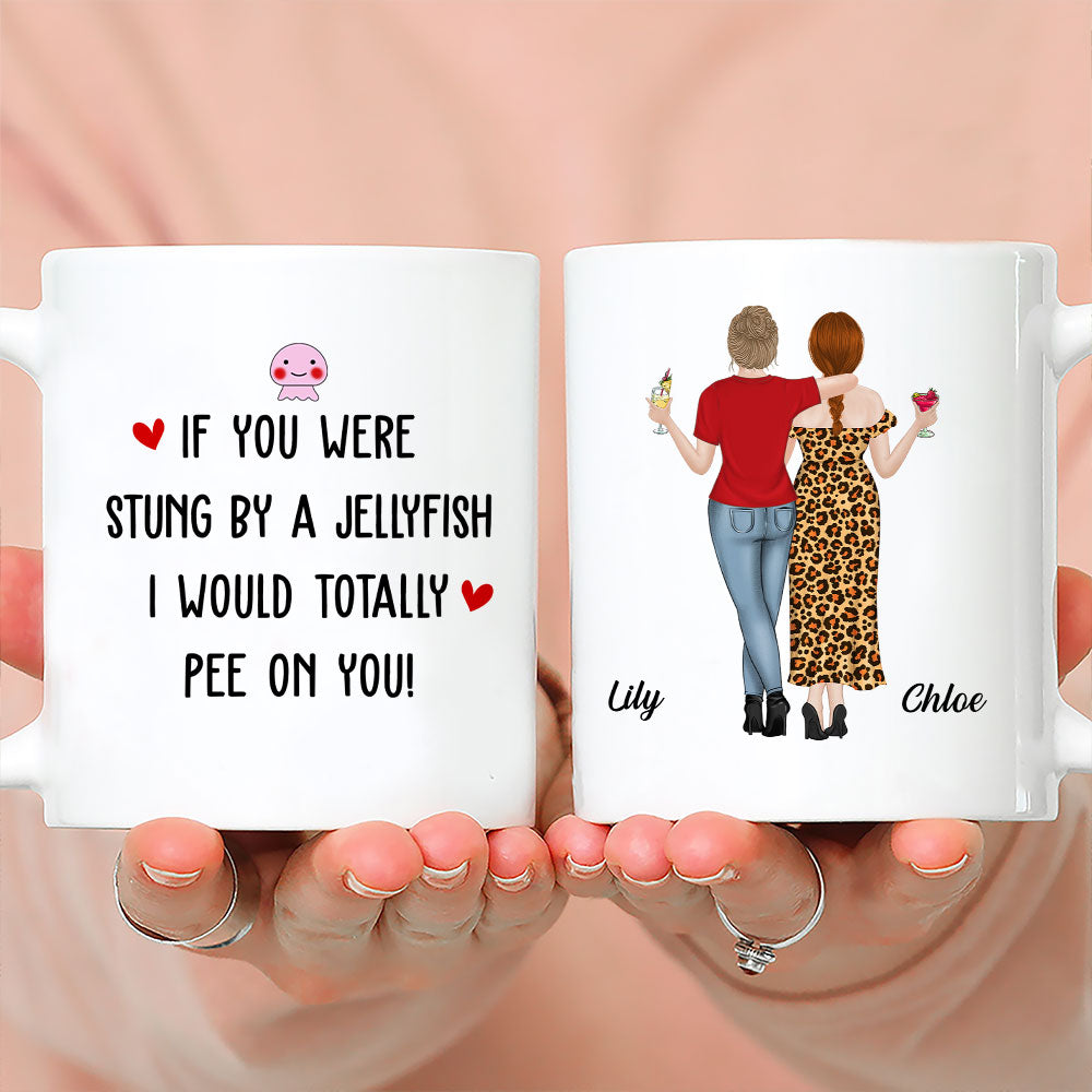 Stung By A Jellyfish - Personalized Custom Coffee Mug