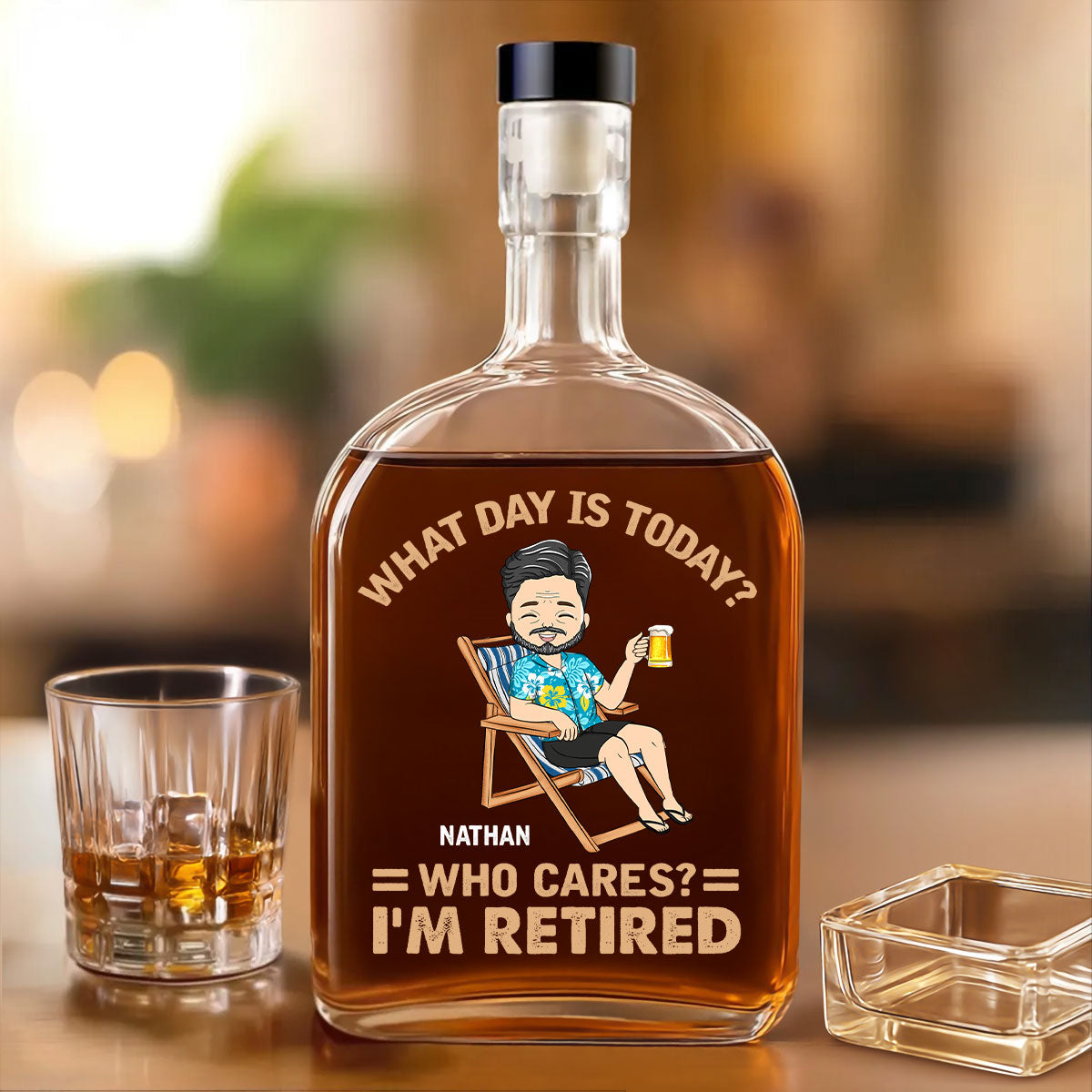 What Day Is Today - Personalized Custom Spirits Decanter