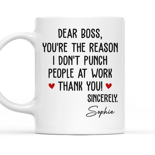 You Are The Reason - Personalized Custom Coffee Mug