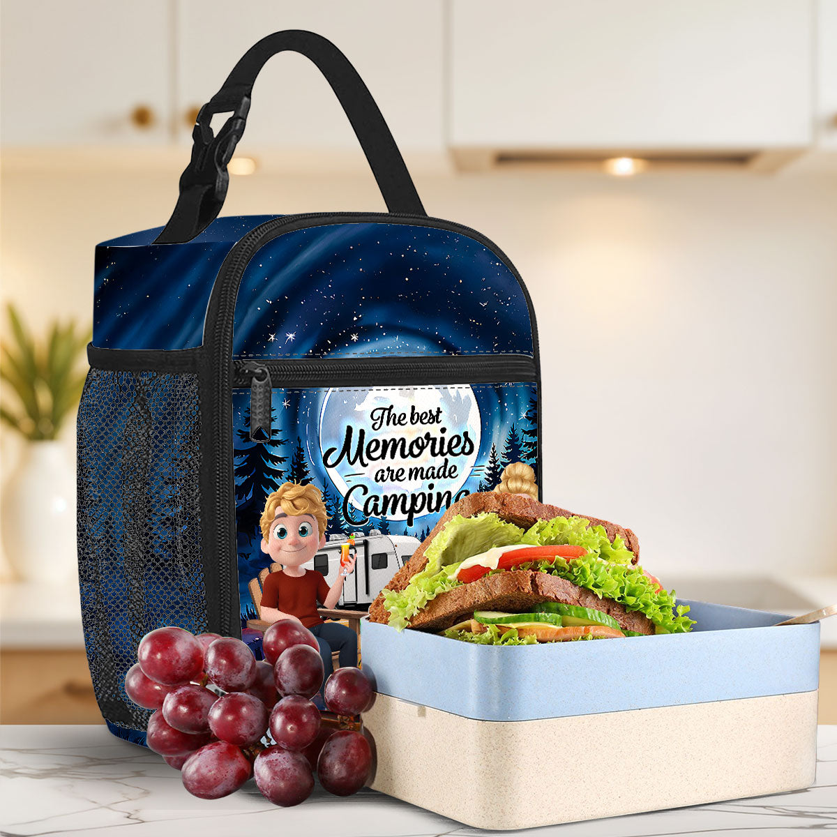 The Best Memories Are Made Camping - Personalized Custom Insulated Lunch Bag