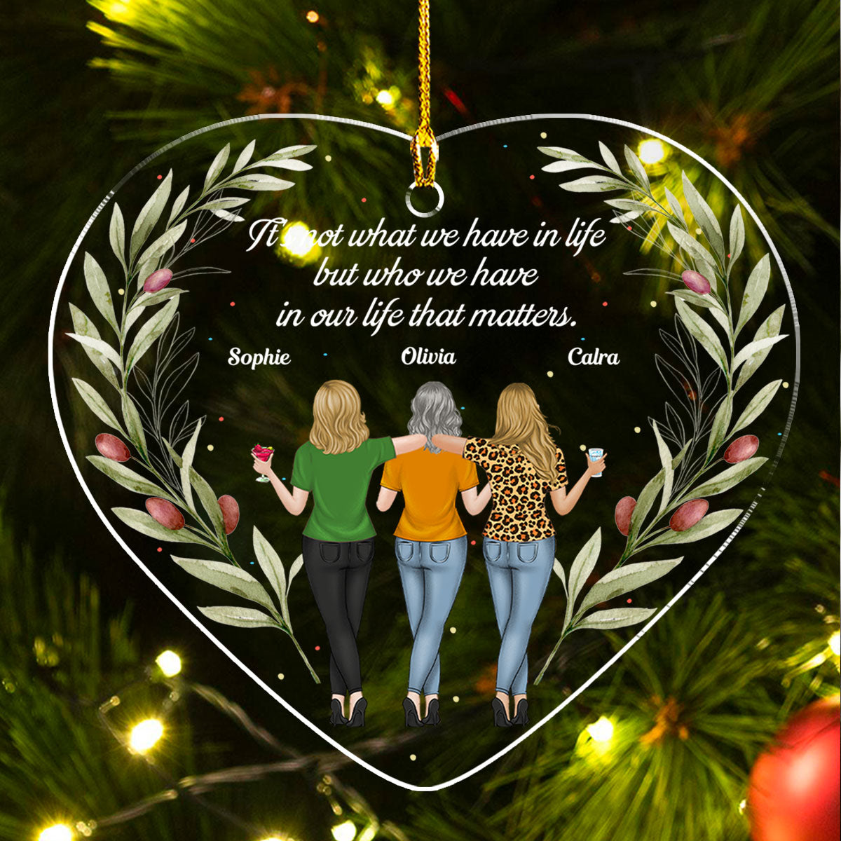 Who We Have In Our Life That Matters - Personalized Custom Acrylic Ornament