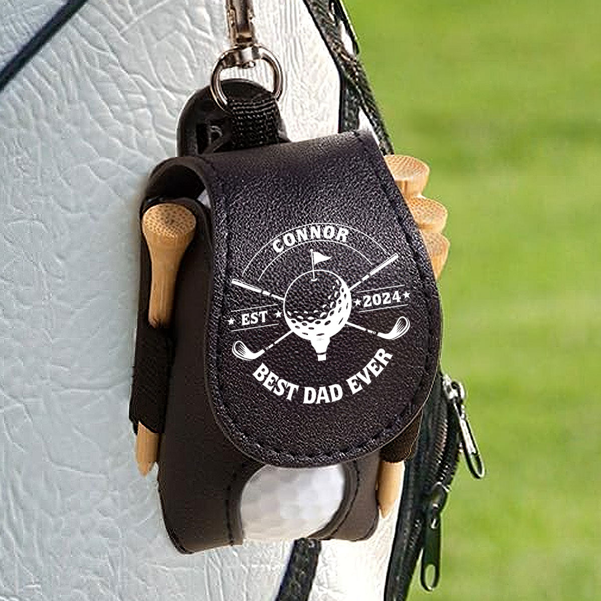Best Dad Ever - Personalized Custom Golf Ball Bag